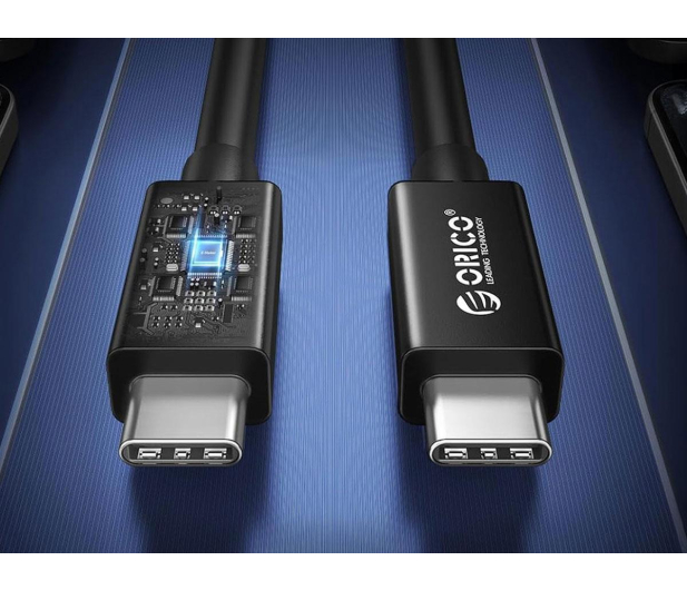 Orico USB4 Thunderbolt5 80Gbps 240W USB-C do USB-C 1m - czarny - 1486733 - zdjęcie 3